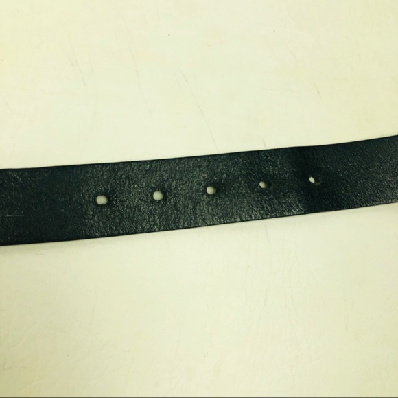 Fossil Black Leather Belt Size 42 - Picture 5 of 5